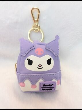 Kuromi keychain Loungefly Sanrio Hello Kitty & Friends 3” Mini Backpack charm